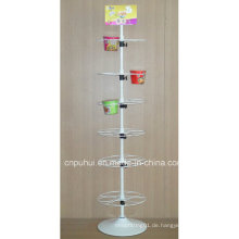 Metalldraht Standing Snacks Display Stand (PHY1031F)